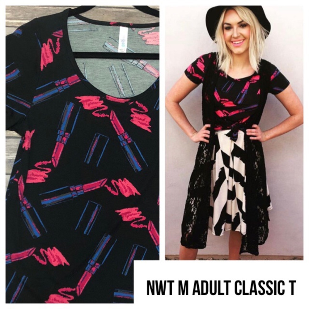 ♦️2/$30 Lipstick LuLaRoe Classic T